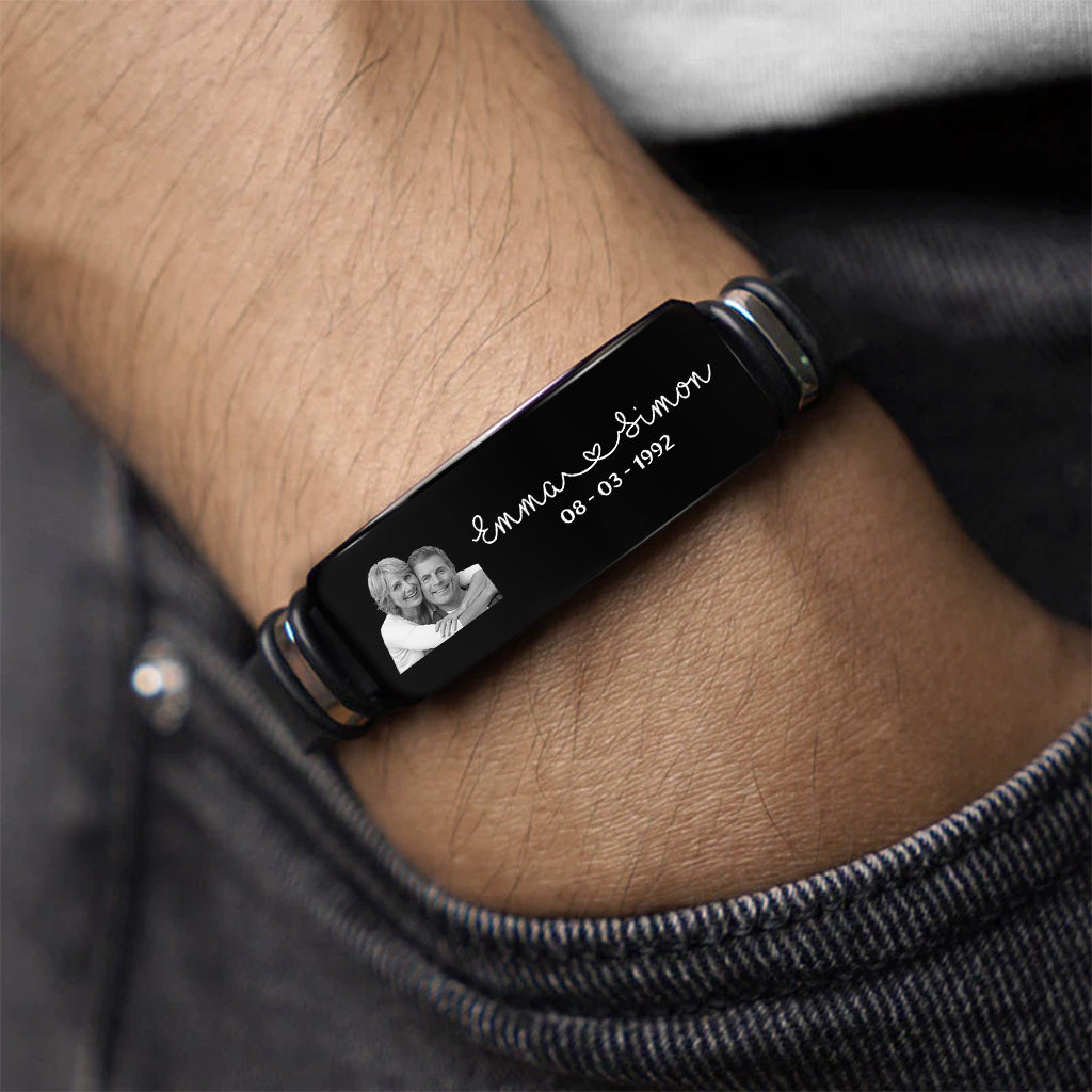 8552JFR2 toi et moi ensemble depuis bracelet couple personnalisable 8552jnp5g