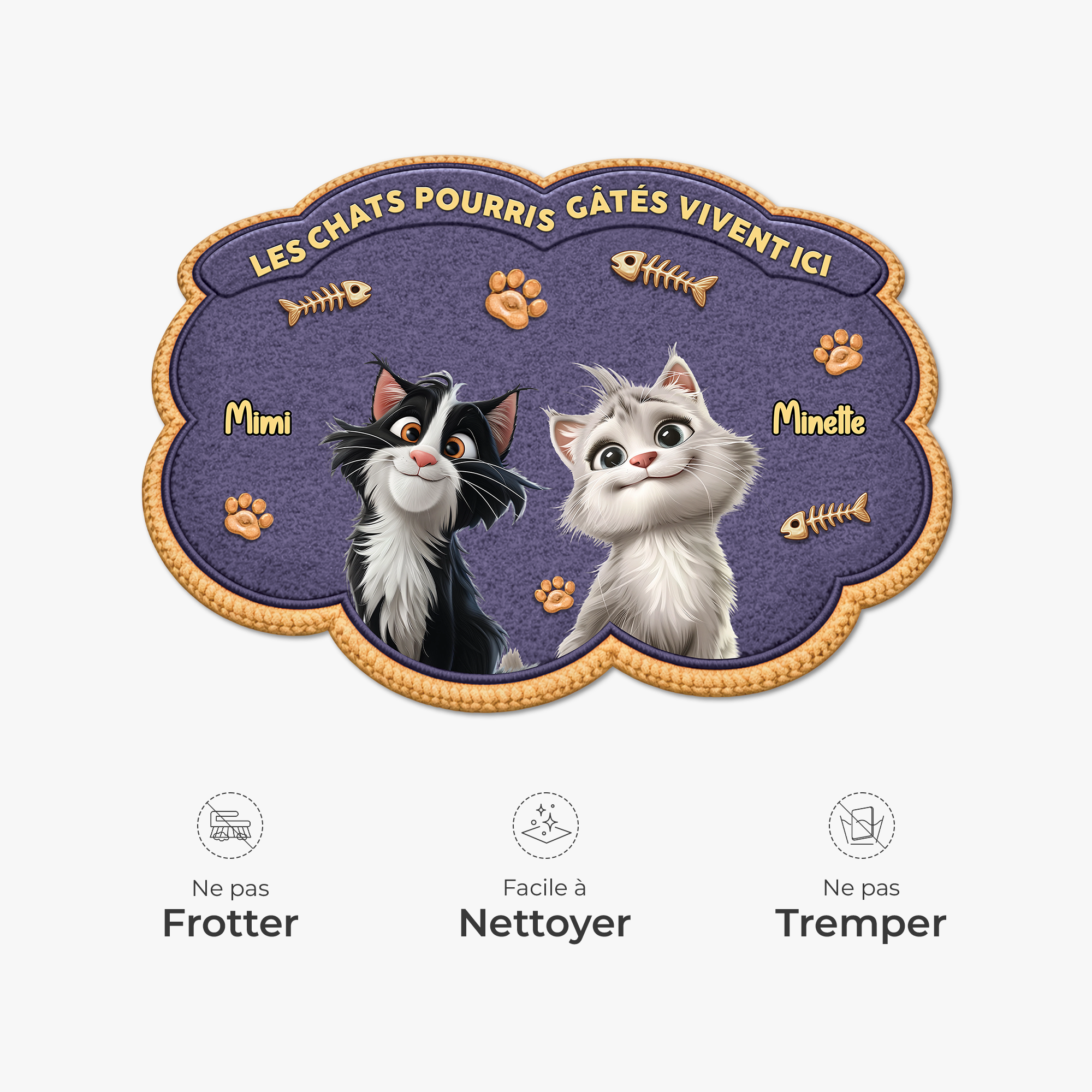 8558AFR1 chat pourri gate paillasson chat personnalise a forme decoupee 8558adavrd_5