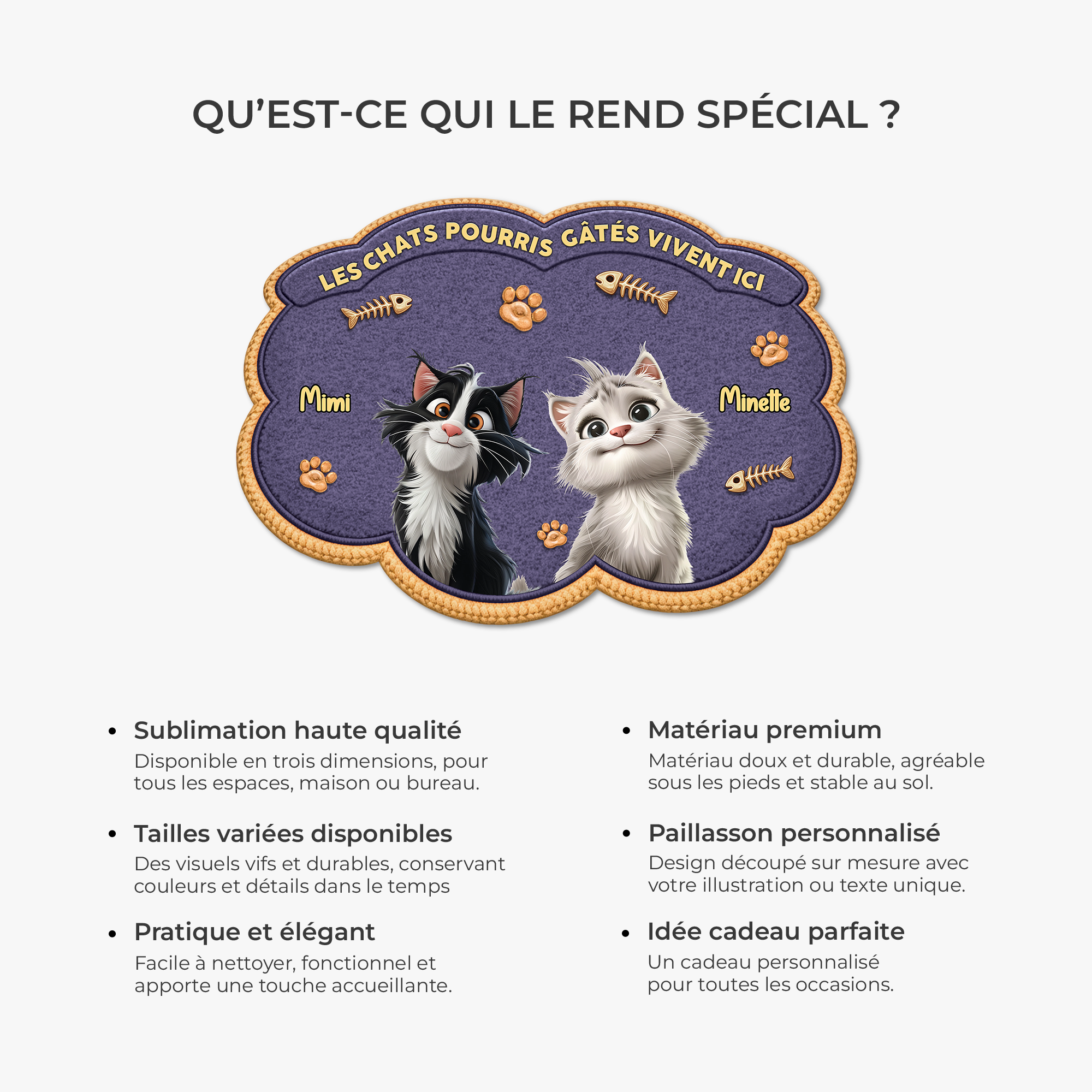 8558AFR1 chat pourri gate paillasson chat personnalise a forme decoupee 8558adavrd_6