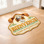 8561AFR2 paillasson personnalise chien a forme originale aimer les chiens 8561adalmc