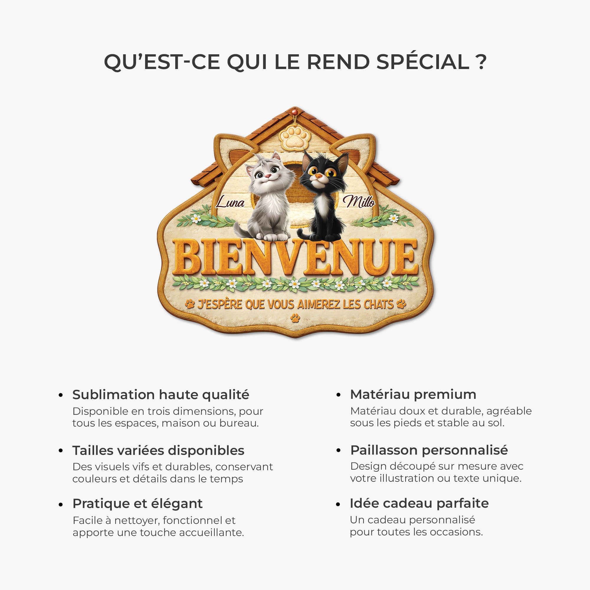 8561AFR6 paillasson personnalise chat a forme originale aimer les chats 8561adalmd_492fc027 c587 4cdb 9b42 cbf3303da8c9
