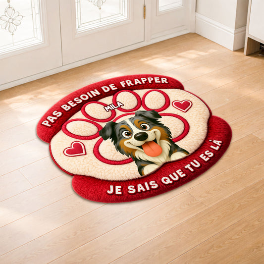 8564AFR1 pas besoin de frapper paillasson personnalise chien a forme decoupee 8564adavwc_1