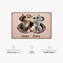 8565AFR4 effet dimpression 3d patte de chat paillasson personnalise chat a forme decoupee 8565adsfnd