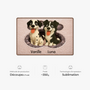 8565AFR4 effet dimpression 3d patte de chien paillasson personnalise chien a forme decoupee 8565adsfnc
