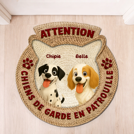 8569AFR1 effet dimpression 3d paillasson personnalise chien a forme originale attention aux chiens 8569adslbc_1_937de33c 0fb2 4071 aaa5 07a6c27f488d