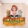 8573AFR1 ses chats pourris gates paillasson chat personnalise a forme decoupee 8573adafbd_jpg