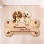 8579AFR1 bienvenue chez moi paillasson chien personnalise a forme decoupee 8579ad6pcc