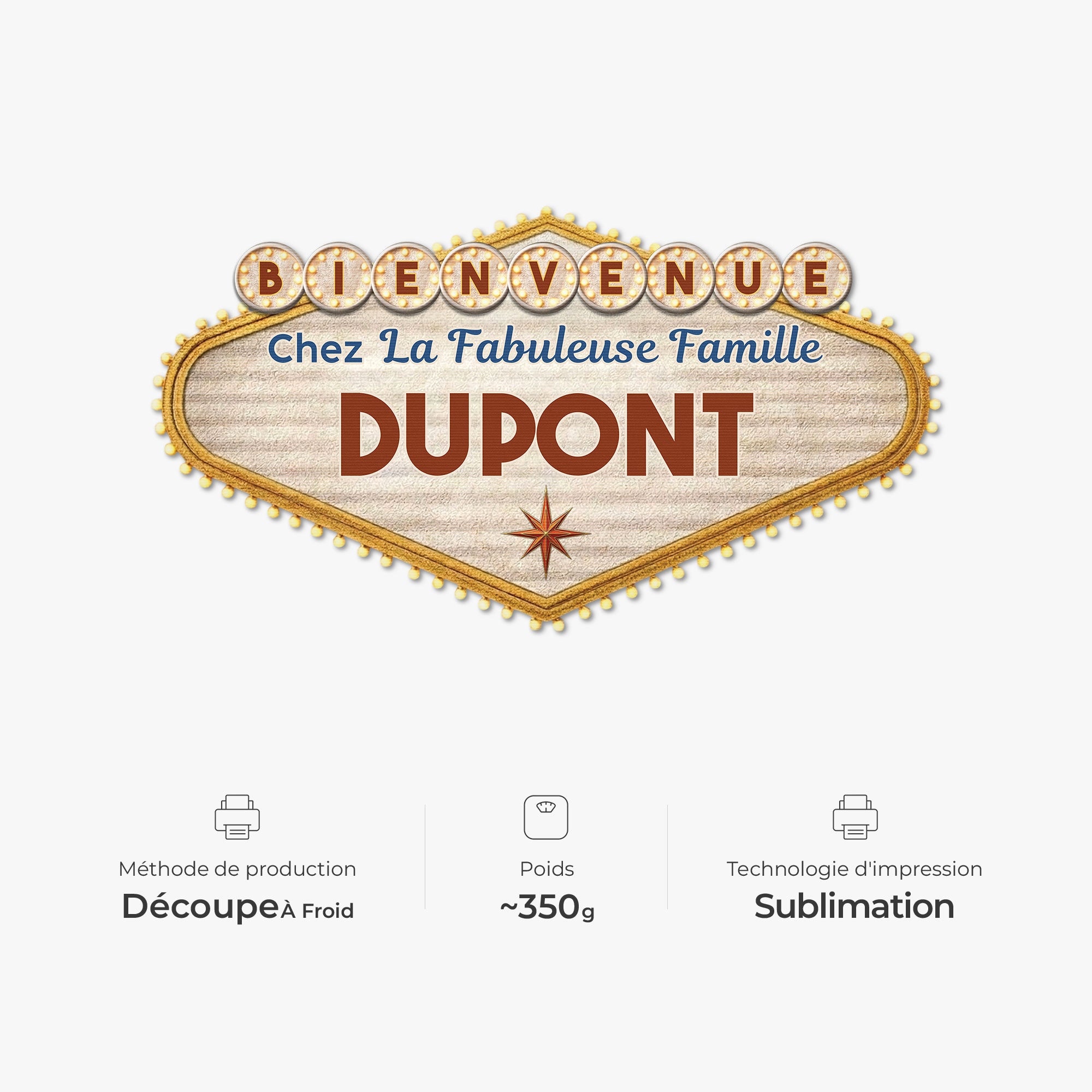 8594AFR4 effet dimpression 3d paillasson personnalise famille a forme originale bienvenue chez la fabuleuse famille 8594adchri