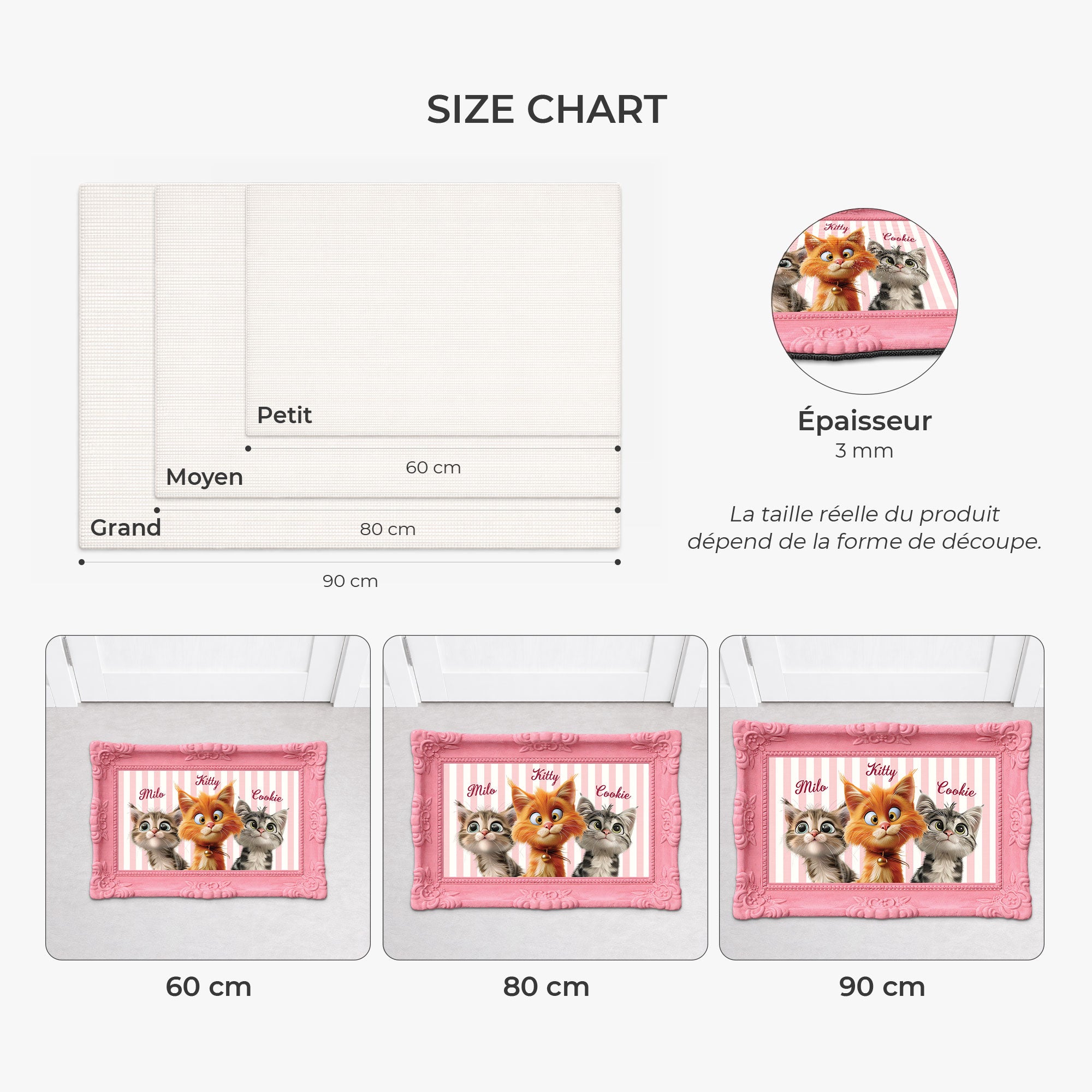 8596AFR3 effet dimpression 3d paillasson chat personnalise a forme originale photo de mon chat 8596adckld