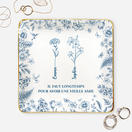 85992FR1 coupelle bijoux ceramique_ personnalisee toile bleue avoir une vieille amie 85992_74d09f61 83a9 4752 aee6 e6c7cd15b9f8