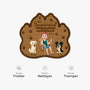 8616AFR5 esperer que tu aimes les poils paillasson personnalise chien a forme originale 8616adayrc
