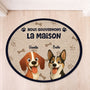 8626AFR1 nous gouvernons la maison paillasson chien personnalise a forme originale 8626ad8yrc