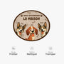 8626AFR5 nous gouvernons la maison paillasson chien personnalise a forme originale 8626ad8yrc