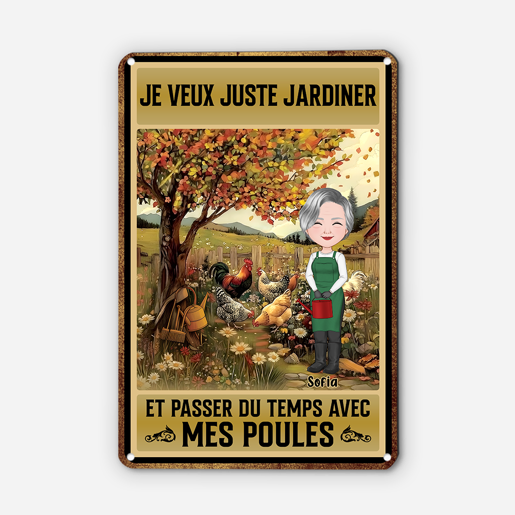 8640EFR2 on n_arrete pas de jardiner plaque metal personnalisee femme 8640e6eba