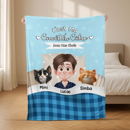 8724BFR2 plaid personnalise chat pour dormir ma couverture caline avec mon chat 8724b8hsd