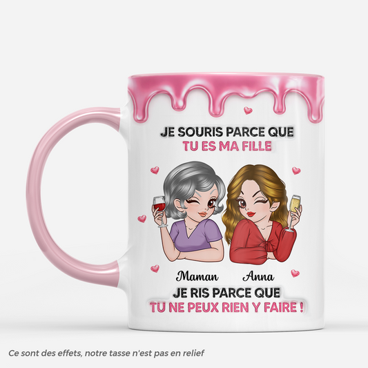 8752MFR1 effet dimpression 3d mug personnalise je souris tu es ma fille maman mamie 8752m6hwa