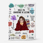 8771BFR1 cadeau voici ma couverture avec livres plaid imprime personnalise femme 8771bcfsa