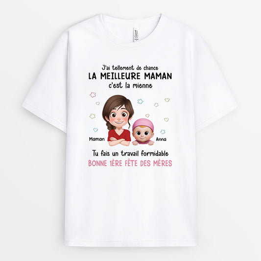 8777AFR1 t shirt personnalise maman papa cadeau nouvelle maman bonne fete des meres 8777atdsa_29580b6e a877 473a 9d40 d513015e6446