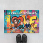 8926DFR1 cadeau maison notre famille ensemble paillasson personnalise famille et animal 8926d3vmf_1