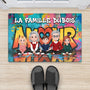 8926DFR1 cadeau maison notre famille ensemble paillasson personnalise famille et animal 8926d3vmf_2