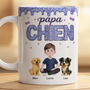 8931MFR2 effet dimpression 3d cadeau maman chien avec prenom tasse personnalisee chien 8931m3fwc