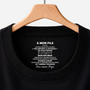 8962AFR1 a mon fils et a ma fille tee shirt personnalise texte a l_interieur du col noir pour femmehomme 8962aatebb