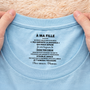 8962AFR2 a mon fils et a ma fille tee shirt personnalise texte a l_interieur du col blanc pour femmehomme 8962aatebb