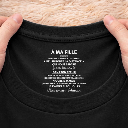 8962AFR2 a mon fils et a ma fille tee shirt personnalise texte a l_interieur du col noir pour femmehomme 8962aatebb
