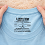 8973AFR2 tee shirt personnalise texte a l_interieur du col blanc frere pour toujours 8973aacdbb