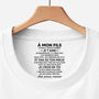 8975AFR1 tee shirt avec texte personnalise a l_interieur du col blanc pour femmehomme mon fils et fille je crois en toi 8975aacdzb