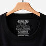 8975AFR1 tee shirt avec texte personnalise a l_interieur du col noir pour femmehomme mon fils et fille je crois en toi 8975aacdzb