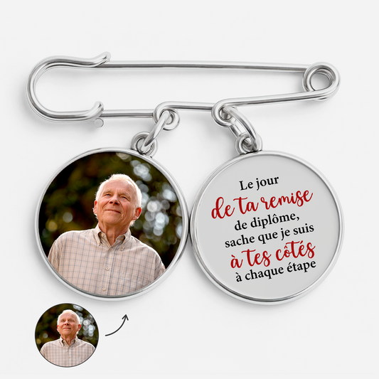 9047AFR1 cadeau diplome papa maman a tes cotes broche personnalisee avec photo commemorative 9047ajsfwa