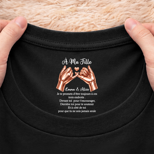 9067AFR2 je te promets tee shirt personnalise meilleure amie et soeur avec texte a l_interieur du col noir 9067aa6epa