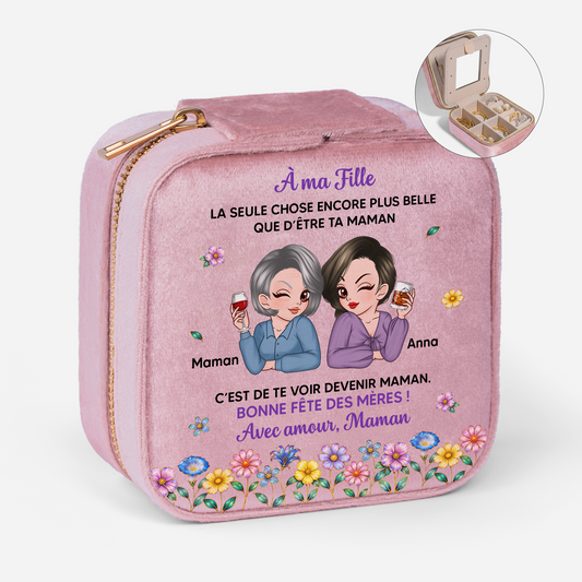 9071AFR1 cadeau fete des meres a ma fille boite a bijoux_ personnalise en velours 9071aj6fwa