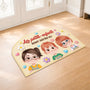 9110AFR2 effet dimpression 3d paillasson personnalise famille a forme decoupee petit enfant de papy mamie 9110adtyna