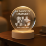9134LFR2 cadeau la bande a mamie avec photo des enfants boule de cristal personnalisee 9134lnf5a