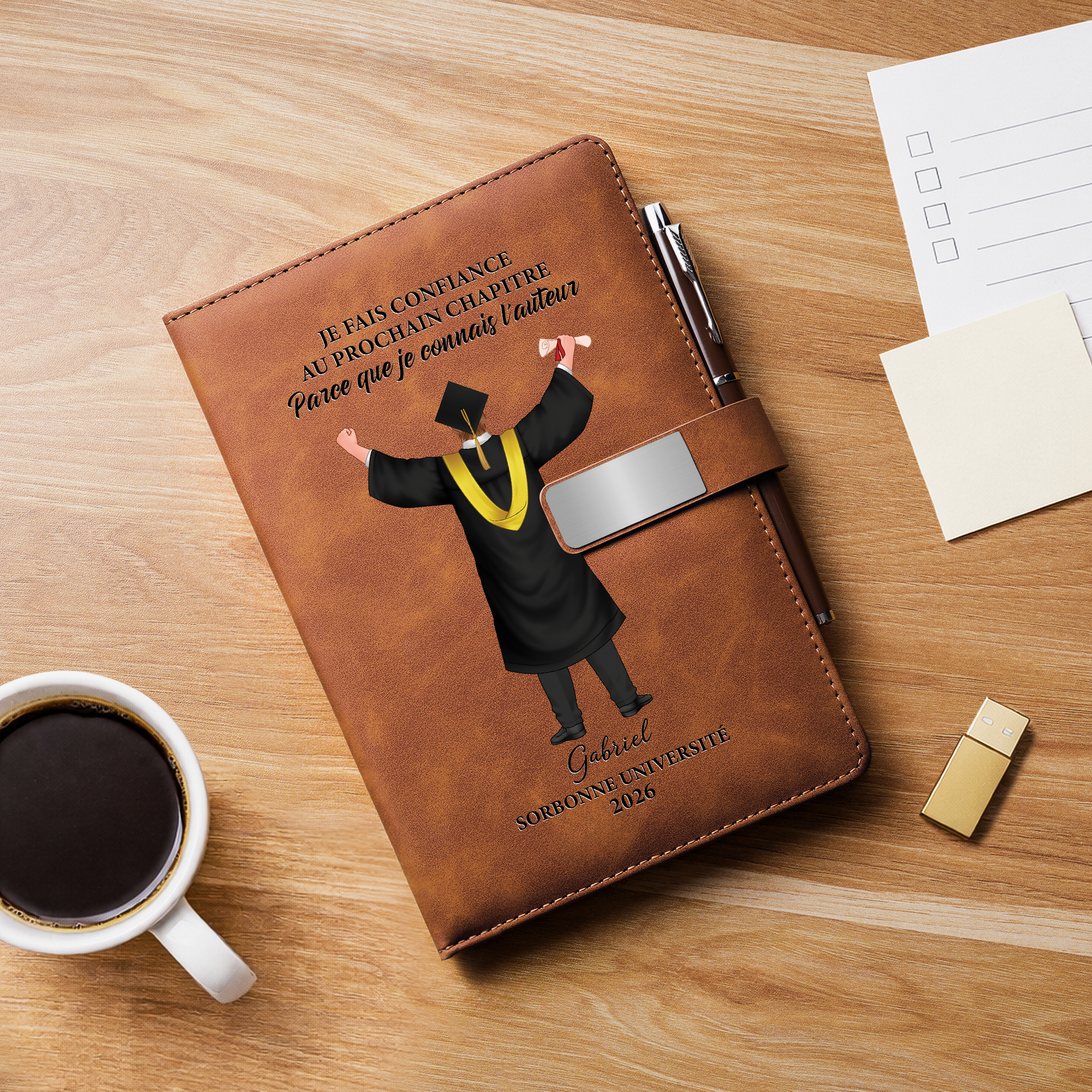 9157MFR2 je fais confiance cadeau diplome_ coffret carnet de notes personnalise 9157mo30e5a