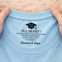 9214AFR2 tee shirt personnalise femmehomme texte a l_interieur du col blanc cadeau felicitation pour ton diplome 9214aa6dnb