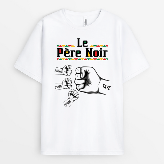 9219AFR1 le pere noir tee shirt personnalise cadeau maman et papa couleur claire 9219atfzb