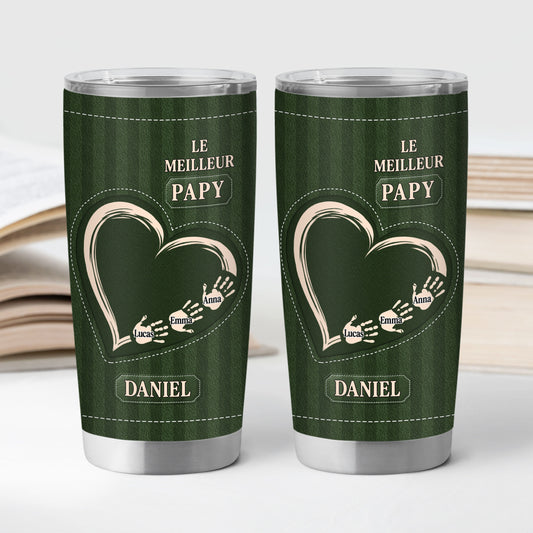 9221TFR2 effet dimpression 3d mugs isotherme personnalisable 590 ml le meilleur papa papy 9221t