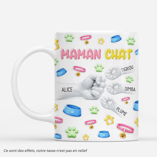 9226MFR1 effet dimpression 3d mug personnalise chat et chien cadeau pour amoureux des animaux 9226mnqnc