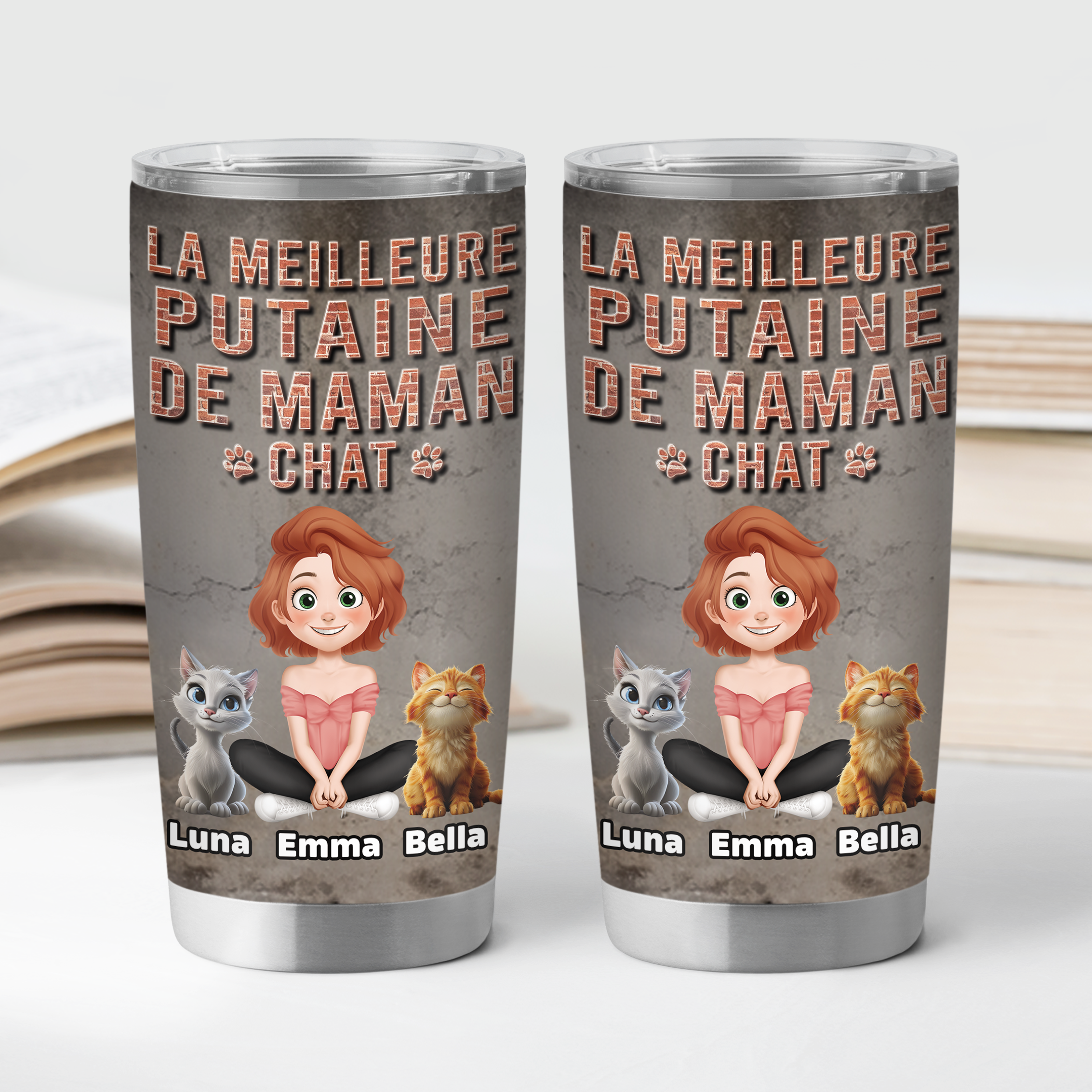 9249TFR2 effet dimpression 3d meilleure maman chat mug isotherme personnalise 590ml avec chat 9249tte1d