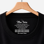 9255AFR1 cadeau frere et soeur_ tee shirt personnalise texte a l_interieur du col de couleur foncee 9255aacfpb