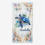 9270BFR1 cadeau pour ete dessin tortue serviette de plage a personnaliser_ femme 9270bsena