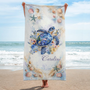 9270BFR2 cadeau pour ete dessin tortue serviette de plage a personnaliser_ femme 9270bsena