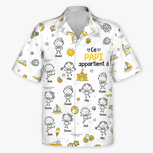 9271AFR1 cadeau ete mamie papy appartient a chemise hawaienne personnalisee 9271aasyaa