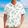 9283AFR2 cadeau ete femme chemise hawaienne personnalisee prenom_ et dessin tortue 9283aaneza