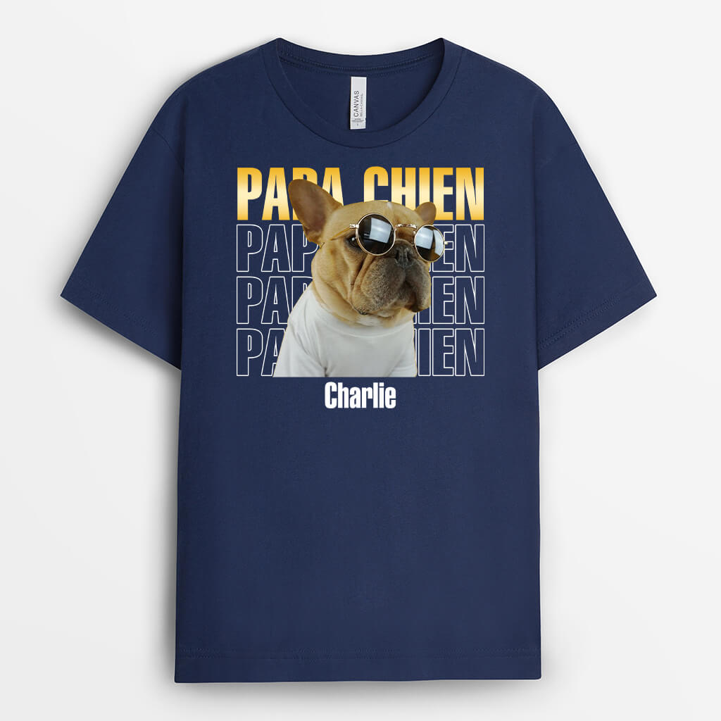 Papa Chien Et Maman Chien - Cadeau Personnalisé | T-shirt Pour Amoureux des Animaux