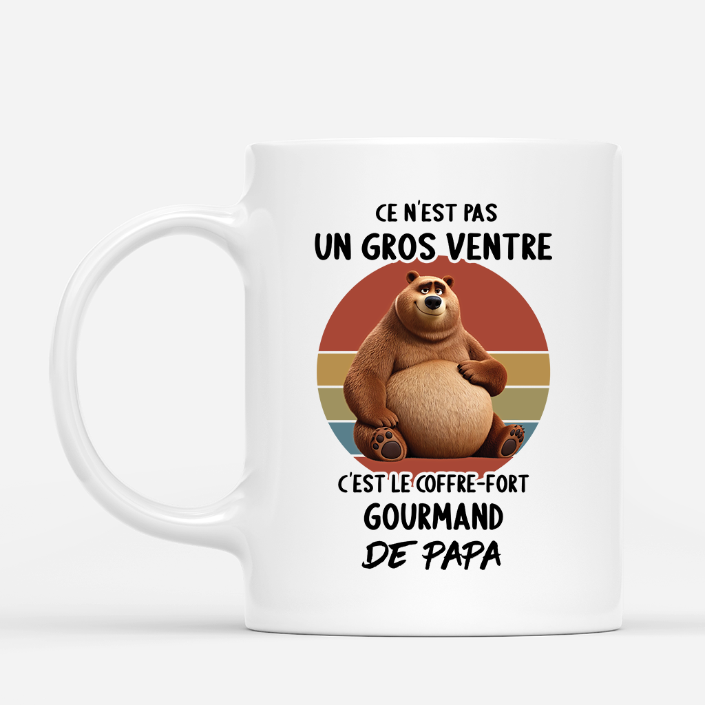 Coffre-fort Gourmand De Papa Ours - Mug Personnalisé