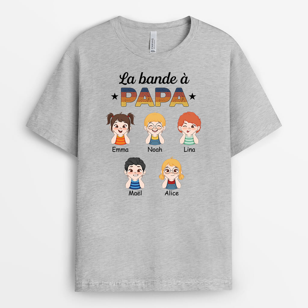 La Bande À Papa Dessin Mignon - Cadeau Personnalisé | T-shirt pour Papa
